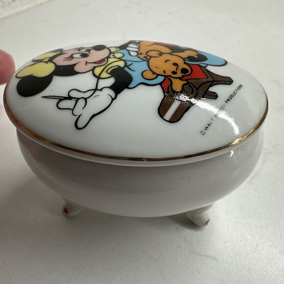 Minnie Mouse Trinket Box Jewelry Box Vintage Gift Collectible - Picture 11 of 16